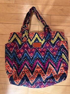 Marc by Marc Jacobs Vibrant Multicolor Zigzag Tote Bag